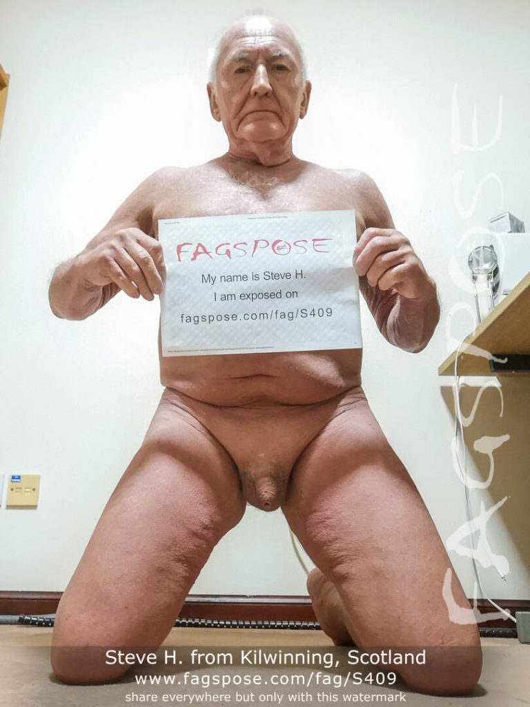 02 - Steve H from Kilwinning Scotland Fagspose fag-id S409