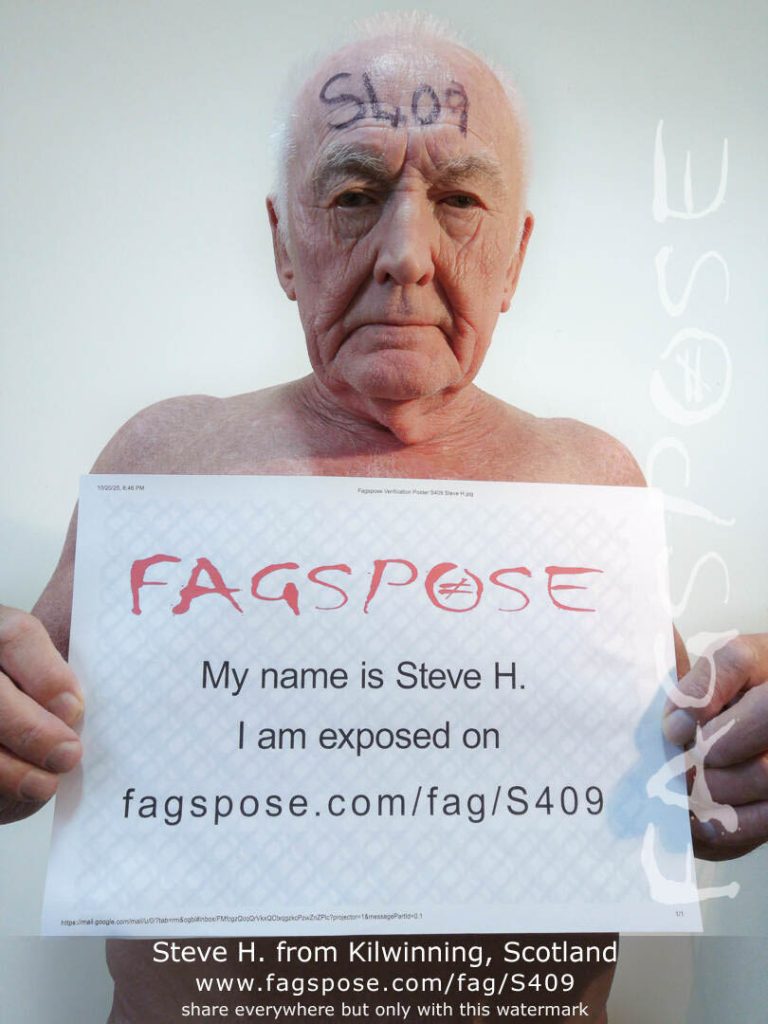 16 - Steve H from Kilwinning Scotland Fagspose fag-id S409