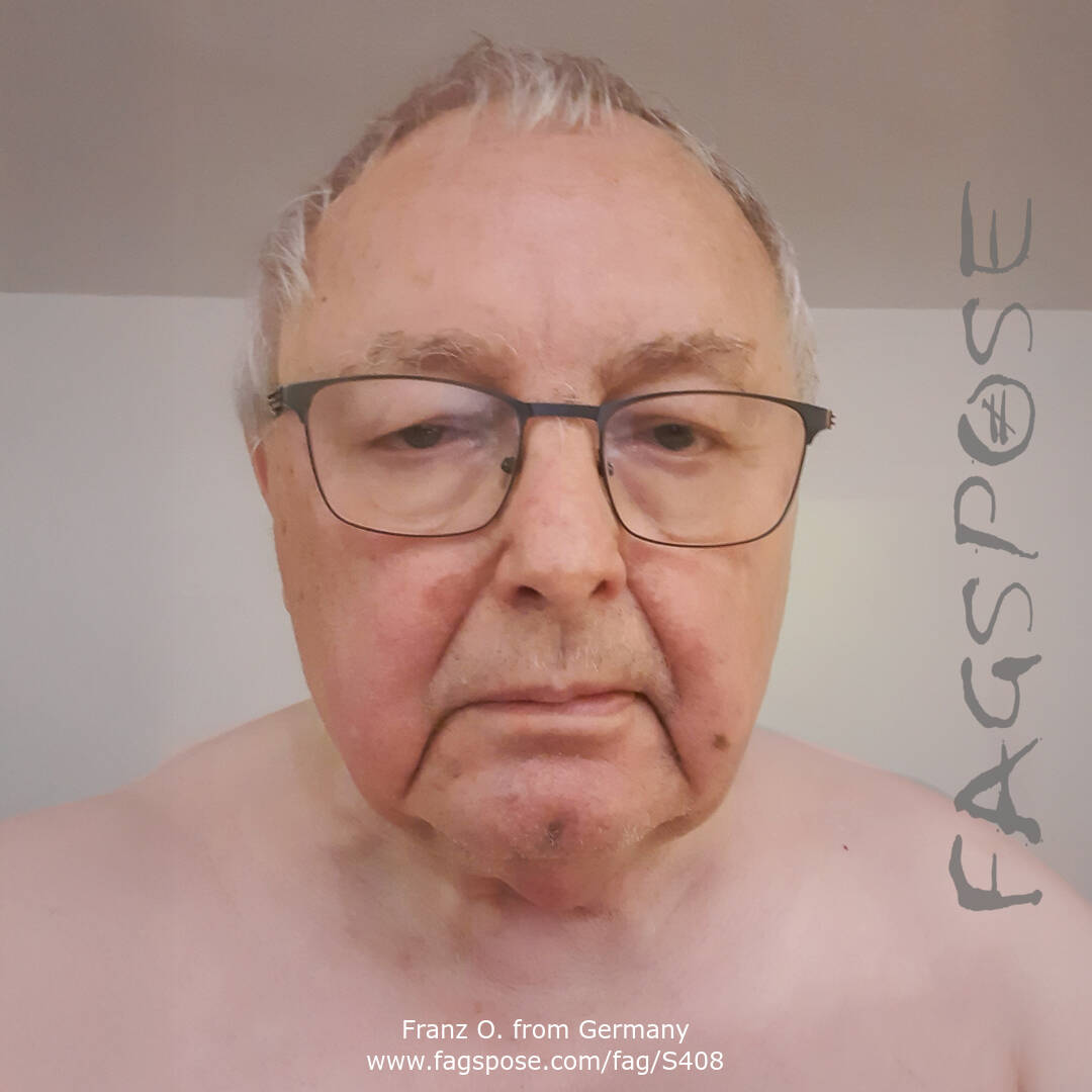 Portrait of Franz O. from Germany, exposed with full consent on Fagspose with fag-id S408