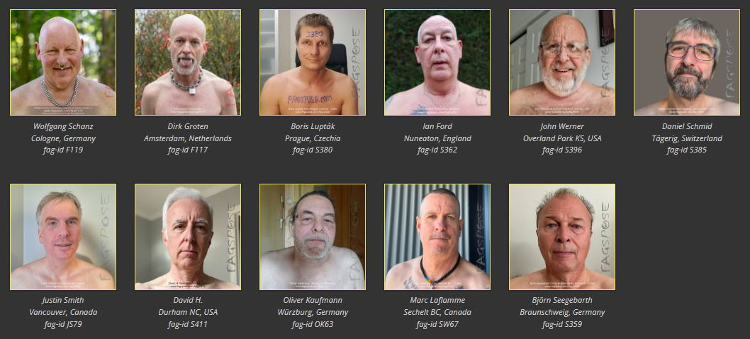 Portraits of fagsposed fags